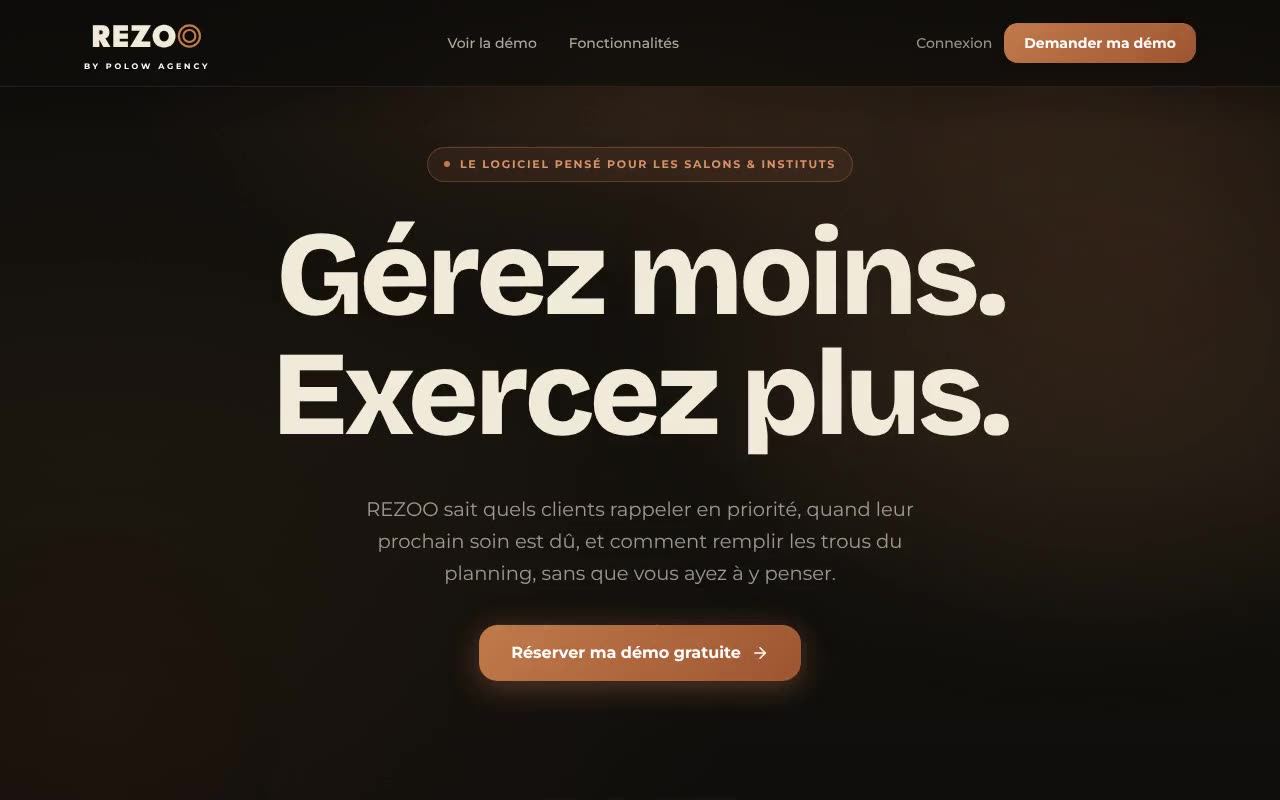 Le logiciel REZOO, thème sombre